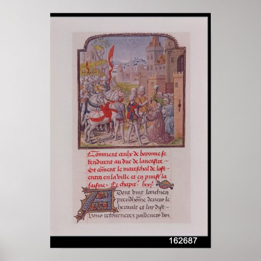 John of Gaunt ontvangen door burgers Poster (Voorkant)