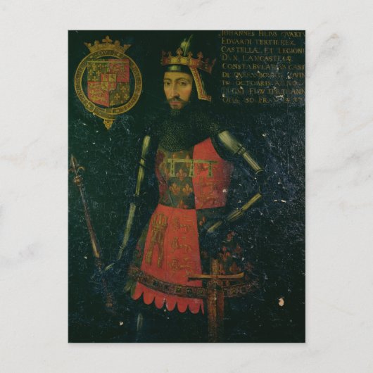 John of Gaunt van Lancaster Briefkaart (Voorkant)