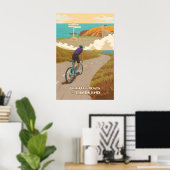 John OGroats naar Lands End Wieler Reisposter Poster (Thuiskantoor)