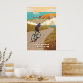 John OGroats naar Lands End Wieler Reisposter Poster (Keuken)