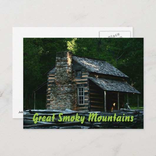 John Oliver Cabin - Great Smoky Mountains Briefkaart (Voorkant / Achterkant)