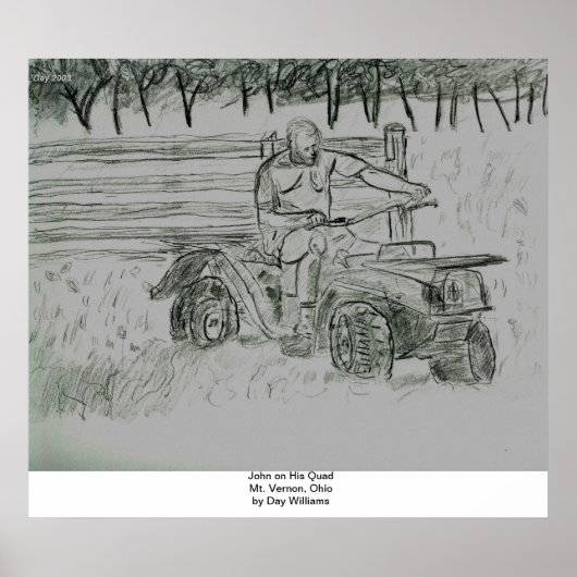 John on Zijne Quad, Mt. Vernon, Ohio Poster (Voorkant)