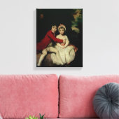 John Parker en zijn zus Theresa, 1779 Canvas Afdruk (Insitu (Woonkamer))