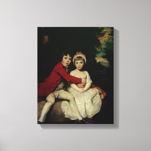 John Parker en zijn zus Theresa, 1779 Canvas Afdruk (Voorkant)