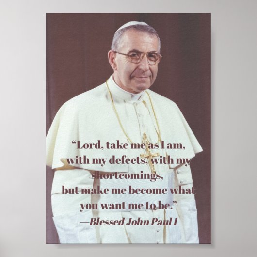 John Paul I Print (Voorkant)