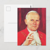 John Paul II Bishop van Rome Briefkaart (Voorkant / Achterkant)