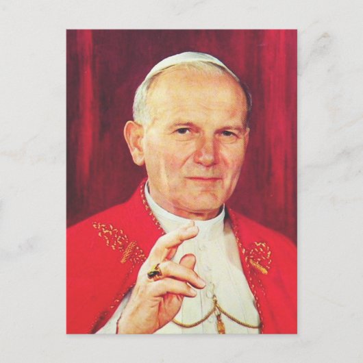 John Paul II Bishop van Rome Briefkaart (Voorkant)