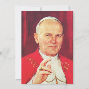 John Paul II Bishop van Rome Feestdagenkaart