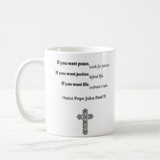 John Paul II citaat Koffiemok