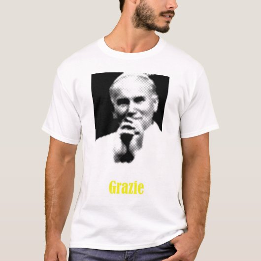 John Paul II Grazie T-shirt (Voorkant)