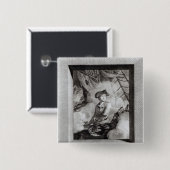 John Paul Jones Vierkante Button 5,1 Cm (Voorkant /achterkant)
