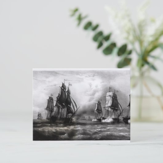 John Paul Jones's 'Ranger' Ship, 1793 Briefkaart (Staand voorkant)