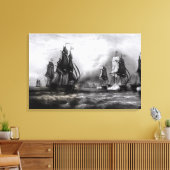 John Paul Jones's 'Ranger' Ship, 1793 Canvas Afdruk (Insitu (Woonkamer))