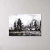 John Paul Jones's 'Ranger' Ship, 1793 Canvas Afdruk (Voorkant)