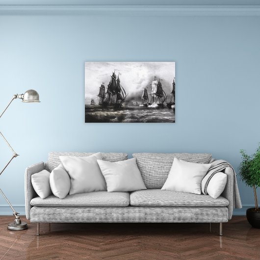 John Paul Jones's 'Ranger' Ship, 1793 Canvas Afdruk