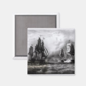John Paul Jones's 'Ranger' Ship, 1793 Magneet (Voorkant / Achterkant)