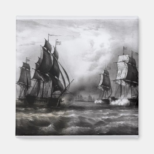 John Paul Jones's 'Ranger' Ship, 1793 Magneet (Voorkant)