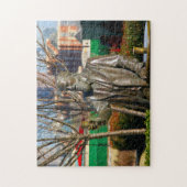 John Pemberton-standbeeld Georgia. Legpuzzel (Verticaal)