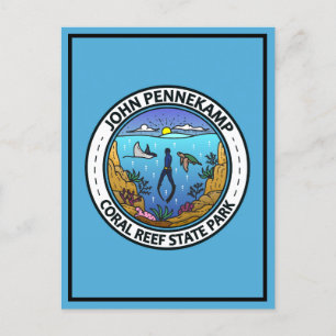 John Pennekamp Coral Reef State Park Reiskunst Briefkaart