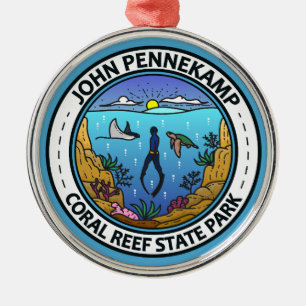 John Pennekamp Coral Reef State Park Reiskunst Metalen Ornament