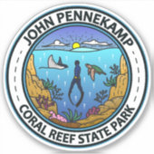 John Pennekamp Coral Reef State Park Reiskunst Sticker (Voorkant)