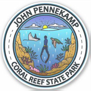 John Pennekamp Coral Reef State Park Reiskunst Sticker
