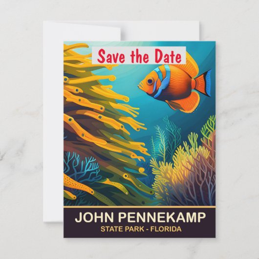 John Pennekamp Reef Koraal Trouw Uitnodiging (Voorkant)