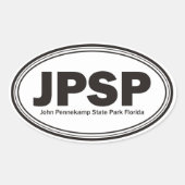 John Pennekamp State Park Ovale Sticker (Voorkant)