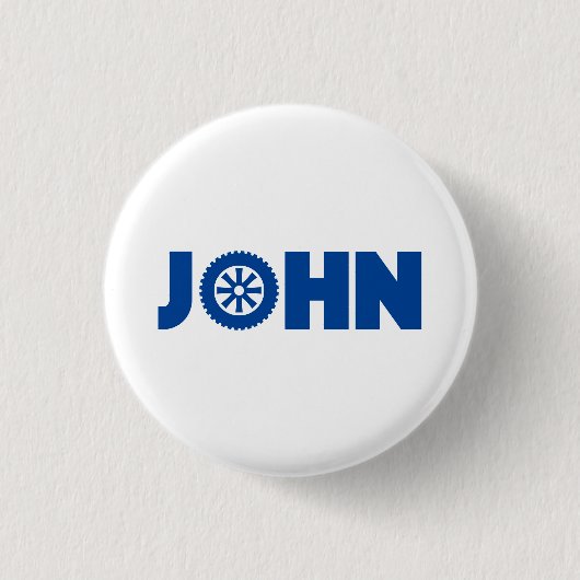 John Petrol Head Ronde Button 3,2 Cm (Voorkant)