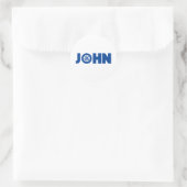 John Petrol Head Ronde Sticker (Tas)