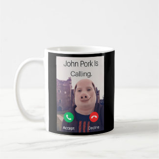 John Pork belt de telefoon Koffiemok
