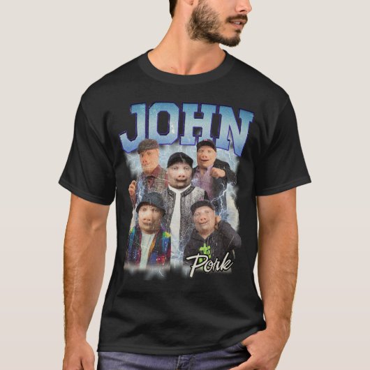 JOHN PORK RETRO T-SHIRT (Voorkant)