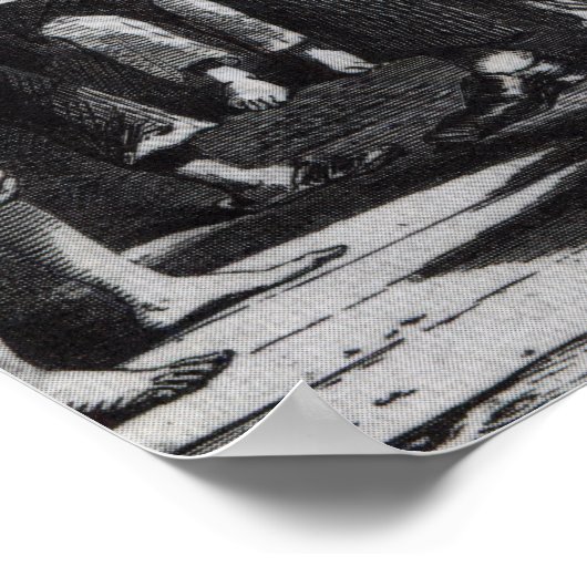 John Pounds geeft kinderen thuis les Poster (Hoek)