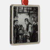 John Pounds onderwijst kinderen in zijn huis Metalen Ornament (Rechts)