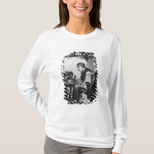 John Pounds onderwijst kinderen in zijn huis T-shirt (Voorkant)