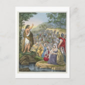 John Preaching in the Wilderness, van een bijbelse Briefkaart (Voorkant)