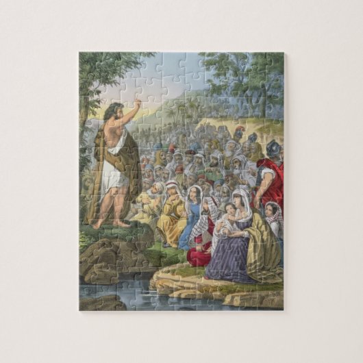John Preaching in the Wilderness, van een bijbelse Legpuzzel (Verticaal)