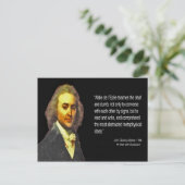 John Q. Adams bezocht de doofschool in Parijs Briefkaart (Staand voorkant)