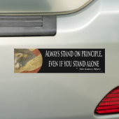 John Q Adams - Stand altijd op Beginsel Bumpersticker (Op auto)