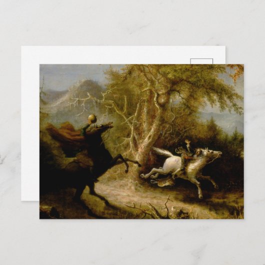 John Quidor Legend of Sleepy Hollow Headless Horse Briefkaart (Voorkant / Achterkant)