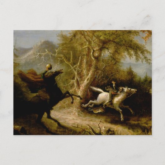 John Quidor Legend of Sleepy Hollow Headless Horse Briefkaart (Voorkant)