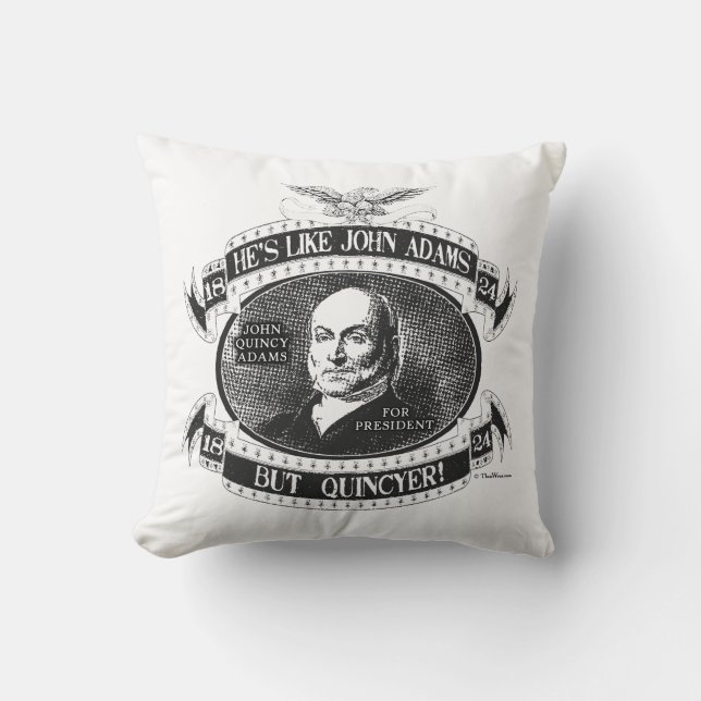 John Quincy Adams 1824 Campaign Sierkussen (Voorkant)