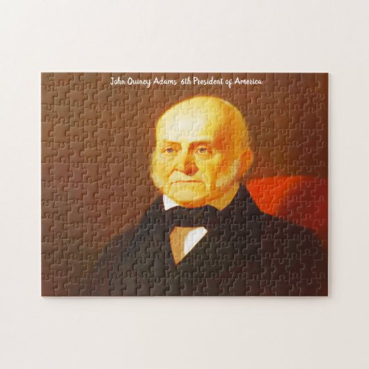 John Quincy Adams 6e President van Amerika. Legpuzzel (Horizontaal)