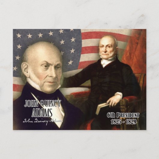 John Quincy Adams - 6e President van de VS Briefkaart (Voorkant)