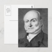 John Quincy Adams Briefkaart (Voorkant / Achterkant)