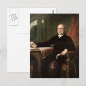 John Quincy Adams Briefkaart (Voorkant / Achterkant)