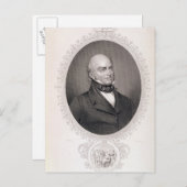 John Quincy Adams Briefkaart (Voorkant / Achterkant)