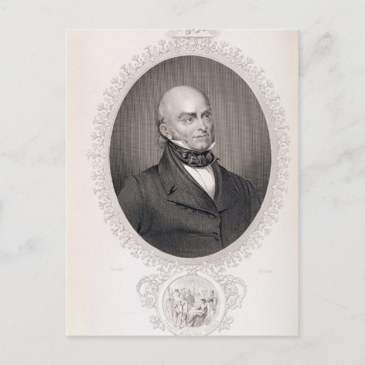 John Quincy Adams Briefkaart (Voorkant)