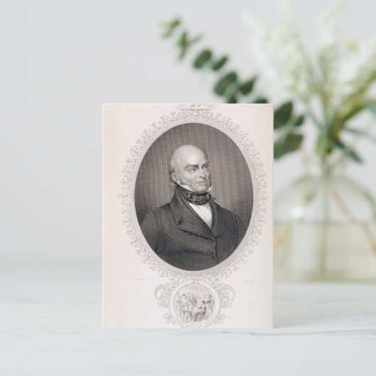 John Quincy Adams Briefkaart (Staand voorkant)