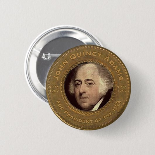 John Quincy Adams Campaign Button (Voorkant /achterkant)